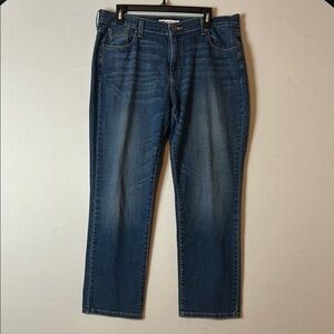 Levis 505 Straight Leg Jeans Womens Blue Medium Wash Denim 36X29